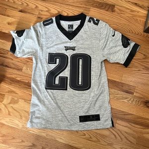 Grey and Black Dawkins Eagles Jersey